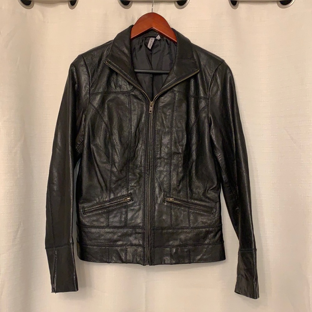 Caslon Leather Moto Jacket